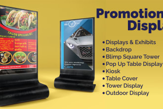 design trade show booth and backdrop for your exhibition