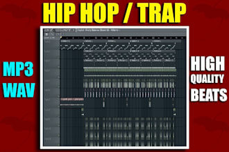 produce custom hip hop, rap or trap beats