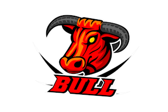 create read bull head mascot logo with unlimited revisions