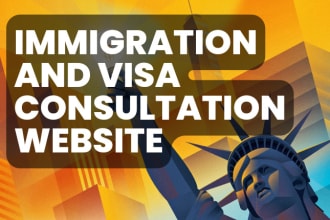 design immigration and visa consulting website, immigration software system