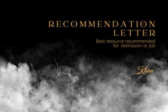 edit and proofread your recommendation or reference letter