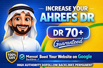 increase domain rating DR 70 with seo backlinks