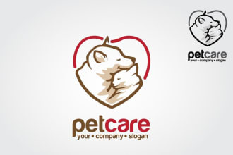 do perfect pet care logo design in very express delivery