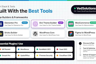 design develop and maintain wordpress website with elementor divi