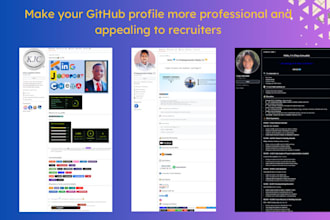 design an attractive github profile page