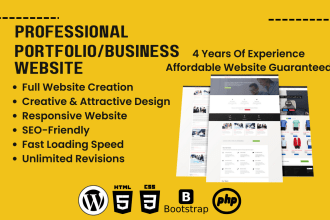 create a professional resume, portfolio, or business website