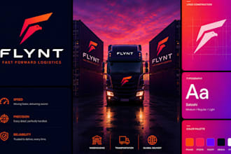 create brand logo design for your business with brand guide