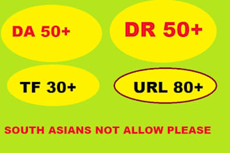 increase your  DR domain rating ahref 30 and 40 and 70 plus