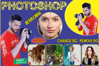 professionally cutout, retouch and edit photo with photoshop