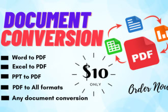 do file conversion any business and personal document