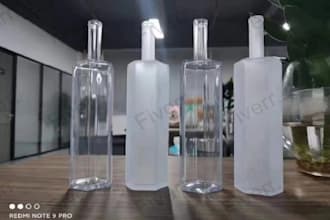do plastic bottle or glass bottle creative 3d bottle design
