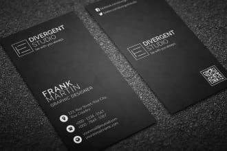 do minimal vertical or horizontal business card printable