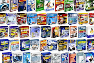 give you a ready to upload PLR website with 12 ebooks with resell rights