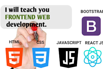 teach you react js and bootstrap