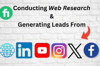 do web research, perfect lead generation and data collection