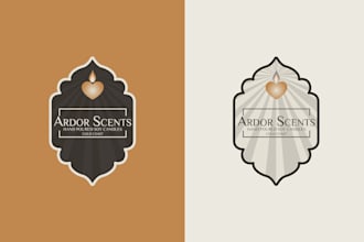 provide a minimal candle logo and candle label