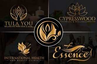 make beauty, salon, spa, cosmetic hair and fashion logo