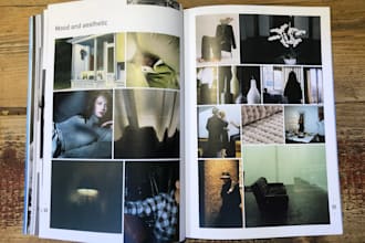 design book or magazine layout