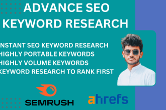 do advance SEO keyword research and competitor analysis