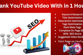 advance SEO rank youtube video with in 1 hour