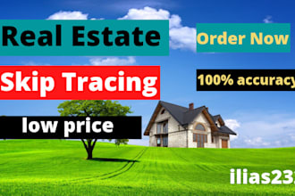 do real estate  skip tracing