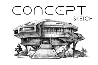 draw fantasy architecture and interior concept art