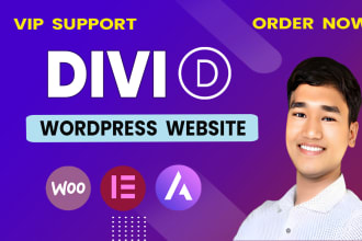 be your divi expert for your wordpress website using divi builder, divi theme