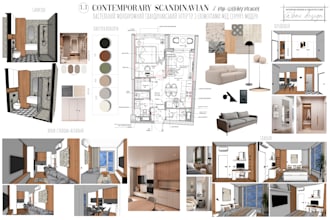 create professional interior design concepts via mood boards