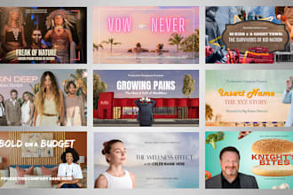 create a high quality TV or film pitch deck presentation
