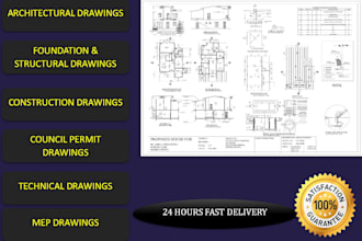 draw professional autocad 2d drawings for your projects