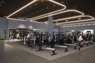 design an elegant and unique gym interior