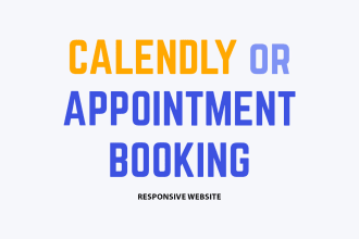 build an appointment booking website or set up calendly in wordpress