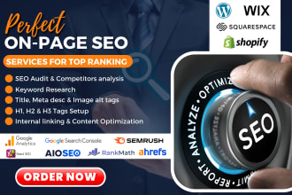 do perfect on page SEO for wordpress shopify websites to rank higher in serp
