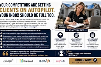 generate public adjuster leads insurance claim property damage disaster recovery