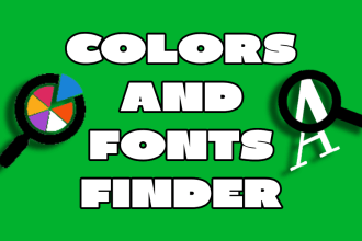 identify find what colors and fonts names is used in your picture