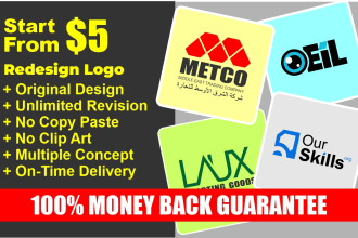 design or redesign perfect brand logo for your business
