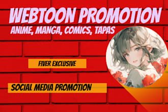 create a custom webtoon promotion also available for manga, comics and tapas