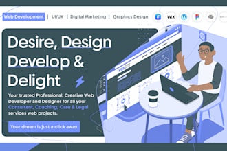 do portfolio website, consultant, life coaching, home care or notary, law firm