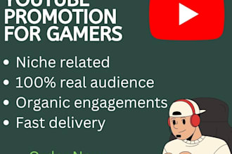 do youtube promotion for gamers