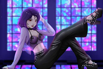 you draw anime portrait, avatar and illustration