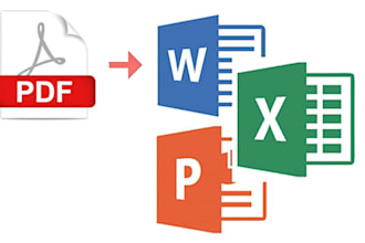convert and process pdf files into other file format