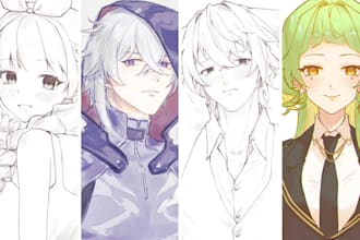 draw your original characters or fanarts in anime style