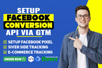 setup facebook conversion API server side tracking properly, fb capi via GTM,ga4
