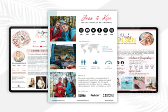 create outstanding social media or press kits for you
