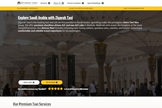 design chauffeur website, limousine website, taxi booking website plus booking