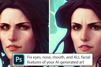 fix the eyes and facial features of your ai art