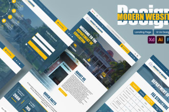 design creative and modern website and UI UX design