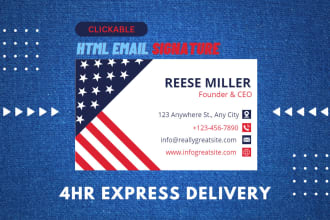 do email signature html, or clickable HTML email signature