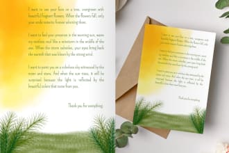 draw or design greeting, christmas, thank you card, postcard