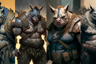 design unique animal characters and concept art for you